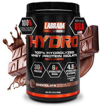 Labrada Hydro 100% Pure Hydrolyzed Whey Protein Isolate Powder, Lactose Free LabradaUS supplements