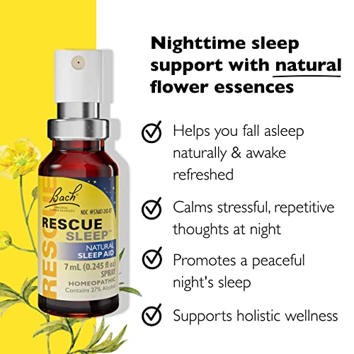 Day & Night Bundle, Bach RESCUE REMEDY Spray, Natural Stress Relief [and] RESCUE SLEEP Spray RESCUEAu supplements
