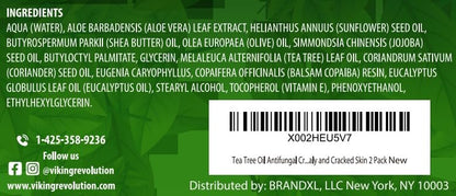Viking Revolution Tea Tree Oil Cream - Super Balm Athletes Foot Cream - for Eczema Viking RevolutionUS supplements