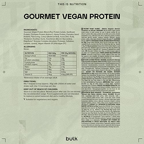 Bulk Gourmet Vegan Protein Powder, Strawberry, 700 g BulkAu supplements