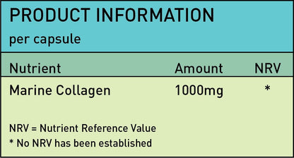Nutrivolv Collagen Marine (1000mg) Supplement for Skin , Anti Ageing NutrivolvUS supplements