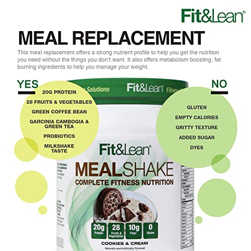 Fit & Lean Meal Shake, Fat Burning Meal Replacement, Meal Replacement with Protein Fit & LeanAu supplements