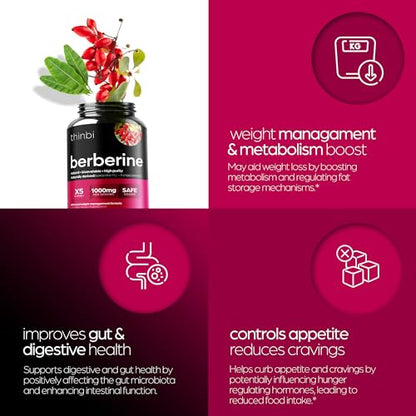 Berberine Supplement 1000mg Potent Botanical Capsules for Weight ArtnaturalsUS supplements