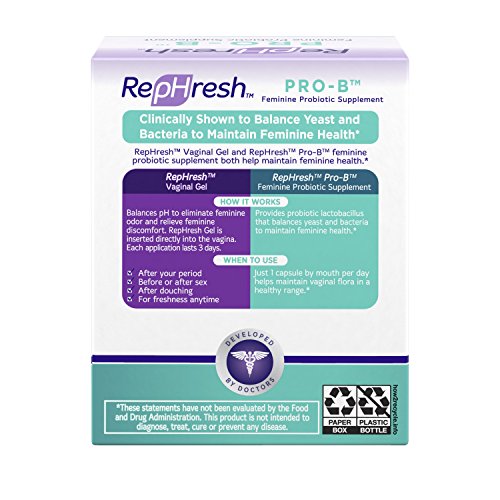 NEW RepHresh Pro-B Feminine Probiotic Supplement Non- Dairy Formula/Vegetarian Capsule, 28ct RephreshAu supplements