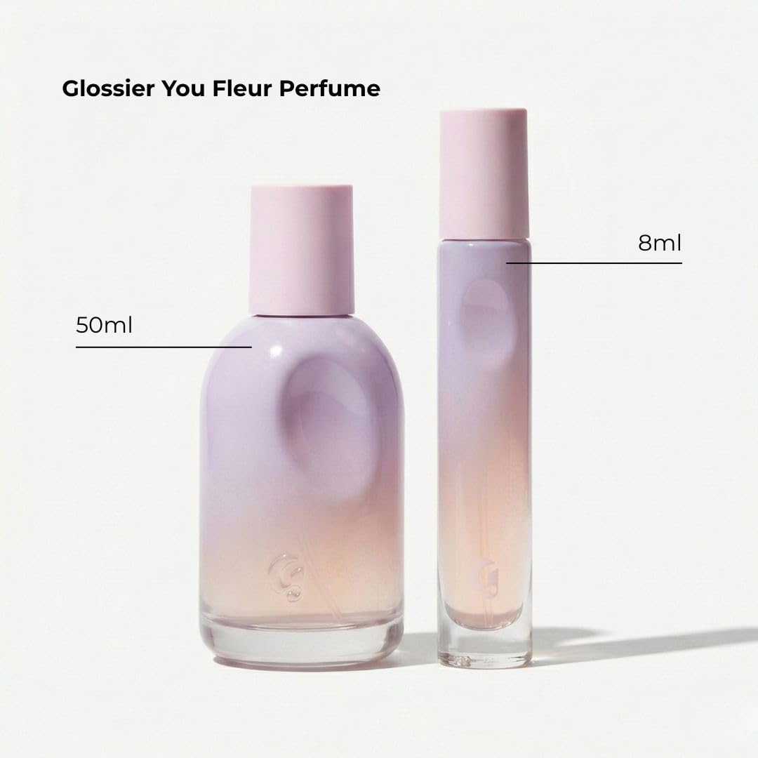 Glossier You Fleur Duo Perfume Gift Set: Fresh Floral Eau de Parfum with Ylang-Ylang, Apricot Skin & Ambrox Notes GlossierAu supplements