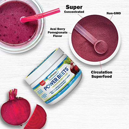 Nu-Therapy Power Beets - Super Concentrated Circulation Superfood - Dietary Supplement SlimFastUS supplements