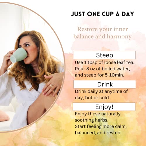 Menopause Tea for Cooling, Hormonal Balance, Relief from Hot Flashes, Night Sweats PCOS Herbal TeaAu supplements