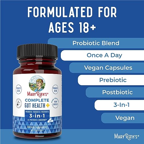 MaryRuth's 3-in-1 Probiotics for Complete Gut Health | Gut Health Supplement for Women MaryRuth OrganicsAu supplements