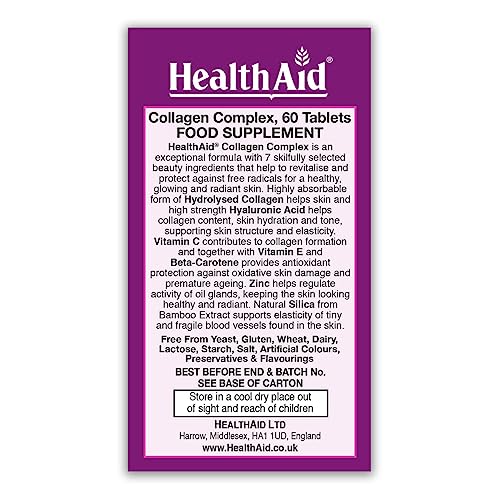 HealthAid Collagen Complex Tablets, 60 HealthAidUS supplements