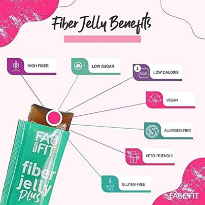 Fab and Fit Fiber Jelly Plus Melon, 10 Sachets Fab FitUS supplements