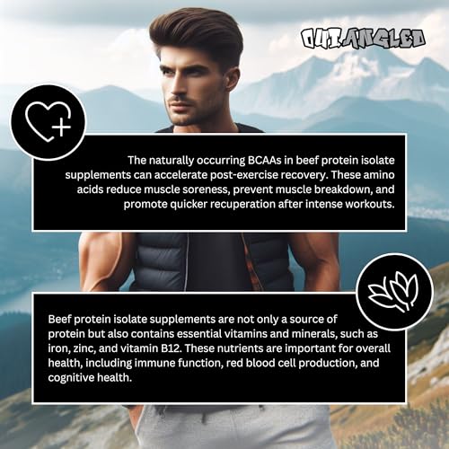 OUT ANGLED Beef Iso Plus, Beef Protein Isolate Powder, High Protein with Natural BCAAs, Zero Fat and Sugar OUT ANGLEDAu supplements