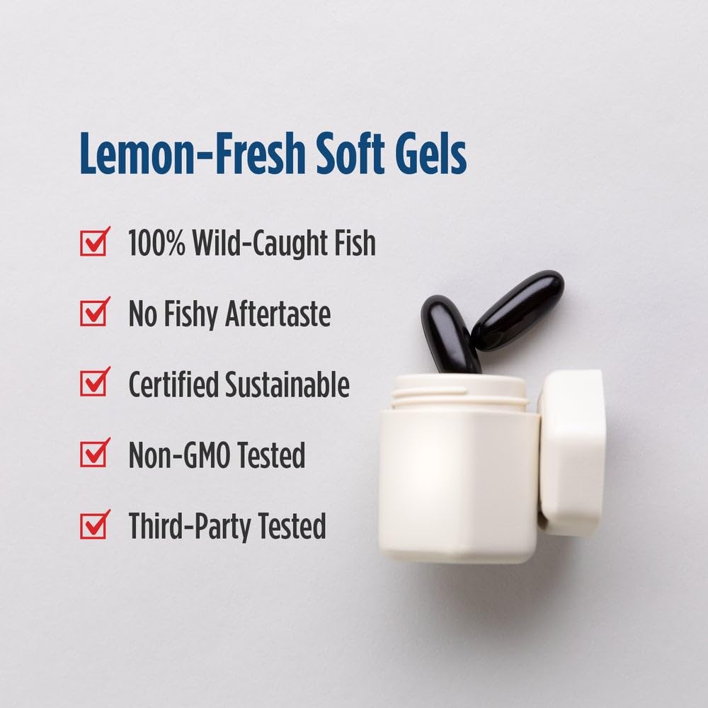 Nordic Naturals Ultimate Omega + CoQ10, Lemon - 120 Soft Gels - 1280 mg Omega-3 + 100 mg CoQ10 - Heart Health, Cellular Energy, Antioxidant Support - Non-GMO - 60 Servings Nordic NaturalsAu supplements