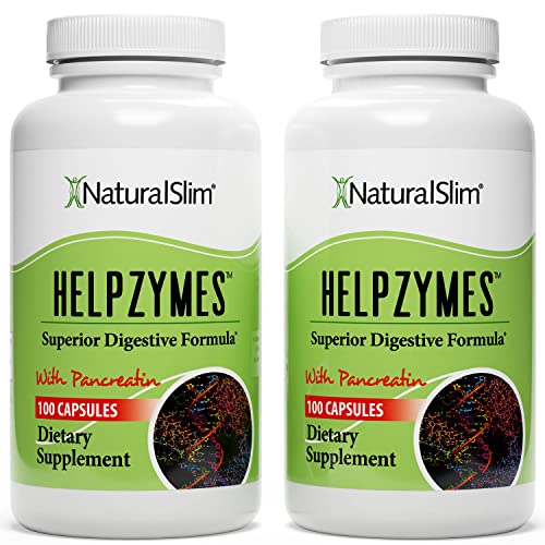 NaturalSlim Helpzymes Digestive Enzymes for Digestion, Bloating, Gas Reli NaturalSlimUS supplements