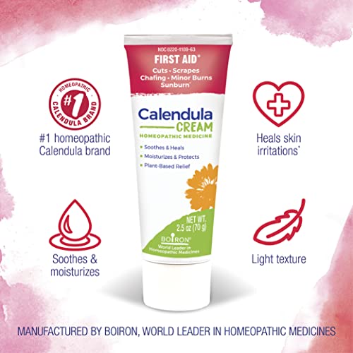 Boiron Calendula Cream for First Aid, Minor Burns, Cuts, Scrapes, Insect Bits and Sunburn - 2.5 oz BoironAu supplements