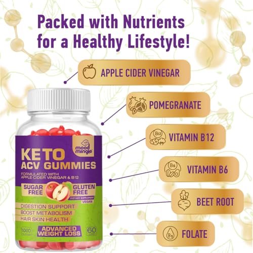 Keto Acv Gummies for Advanced Weight Loss & Belly Fat Burn - Pro Active Super Apple Cider Mood MingleUS supplements