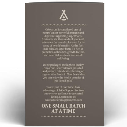 Ancestral Supplements Grass Fed Beef Bovine Colostrum Powder Packets, Immune Support Ancestral SupplementsUS supplements