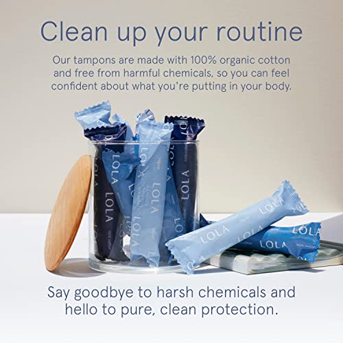 LOLA Organic Cotton Tampons, 60 Count - Super Plus Tampons, Period Feminine Hygiene Products LOLAAu supplements