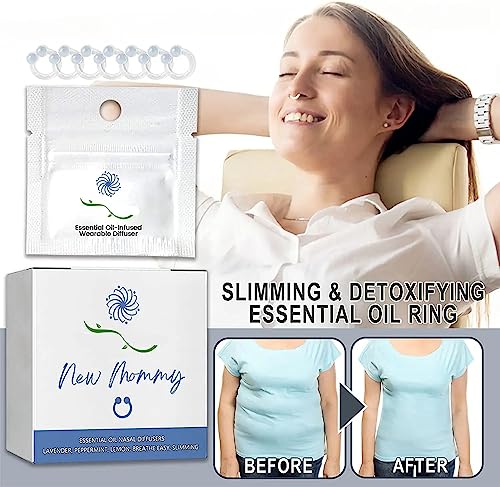 14Pcs Superslim S_limming & Detoxifying Essential Oil Ring, Firming Essential Oil Ring Heath SecretAu supplements