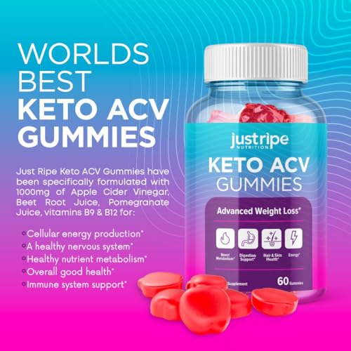 Keto Acv Gummies - Keto Gummies Apple Cider Vinegar - Weight Fat Management Loss Just Ripe NutritionUS supplements