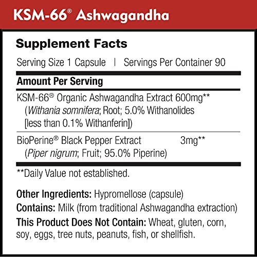 DailyNutra KSM-66 Ashwagandha 600mg Organic Root Extract - High Potency Supplement DailyNutraAu supplements