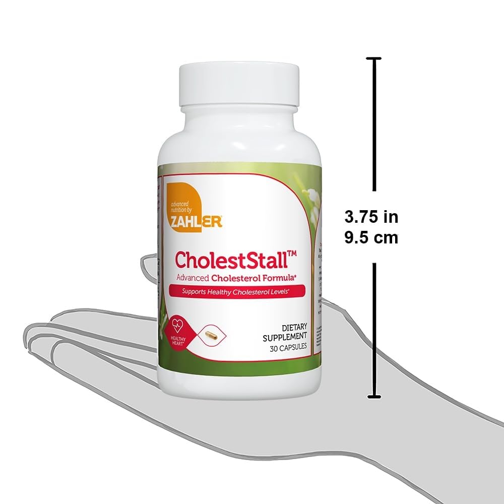Zahler CholestStall, Cholesterol Support Supplement, Helps Maintain LDL, Certified Kosher, 30 Capsules ZahlerAu supplements
