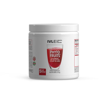 IVL - Phyto Fruits Superfood Powder - Support Energy - Digestive & Probiotic - Antioxidant - Vegan - 40 Fruits and Nutrients Plus 6 Probiotic Strains (30 Servings, 8.88 oz) IVLAu supplements