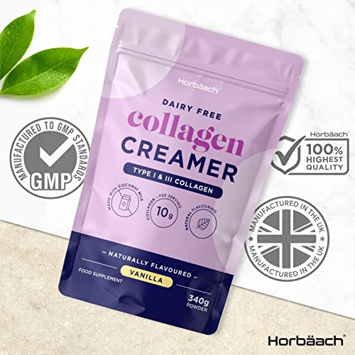 Collagen Creamer for Coffee | Vanilla Flavour | Type 1 & 3 Collagen Peptides HorbäachAu supplements