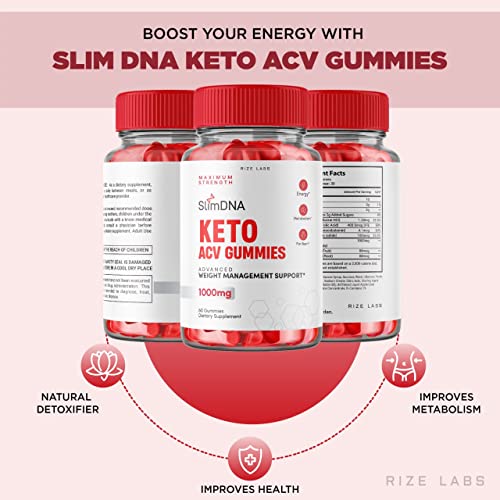 rize labs (3 Pack) SlimDNA Keto Gummies - ACV for Advanced Weight Loss with Apple Cider rize labsAu supplements