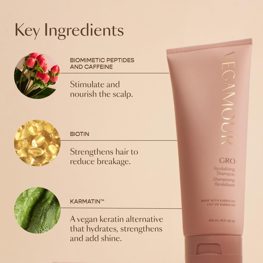 Vegamour The Everyday Kit Includes GRO Revitalizing Shampoo & Conditioner and GRO Dry Shampoo for Thinning Hair VEGAMOURAu supplements