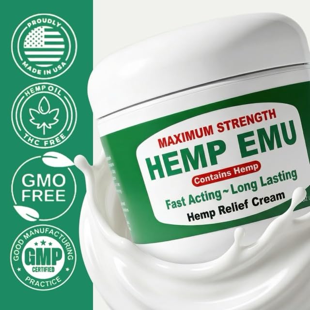 Hemp Emu Hemp Cream – 4oz Cream Hemp EmuAu supplements