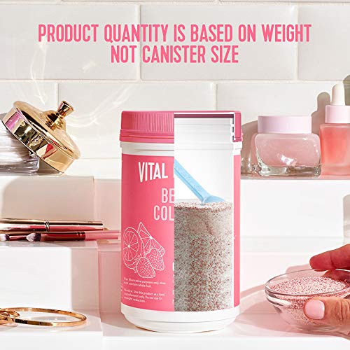 Vital Proteins Beauty Collagen (Strawberry Lemon, Canister) - 120mg of Hyaluronic Acid Vital ProteinsUS supplements