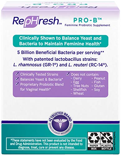 Rephresh Pro-B Probiotic Supplement for Women, 30 Oral Capsules (Pack of 2) RephreshAu supplements