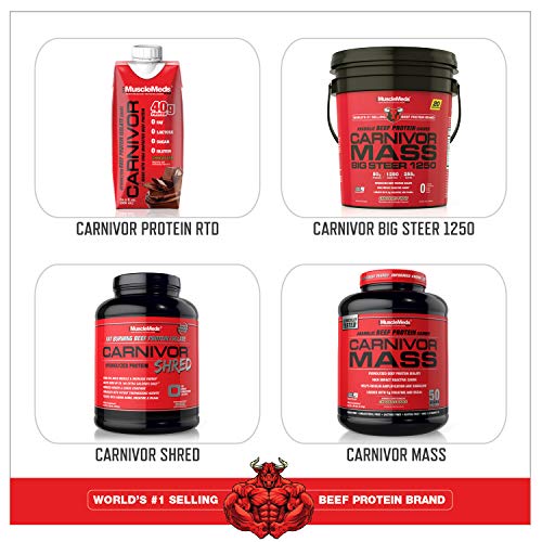 MuscleMeds, Carnivor Beef Protein Isolate Powder 56 Servings, Chocolate, 72 Ounce MuscleMedsUS supplements