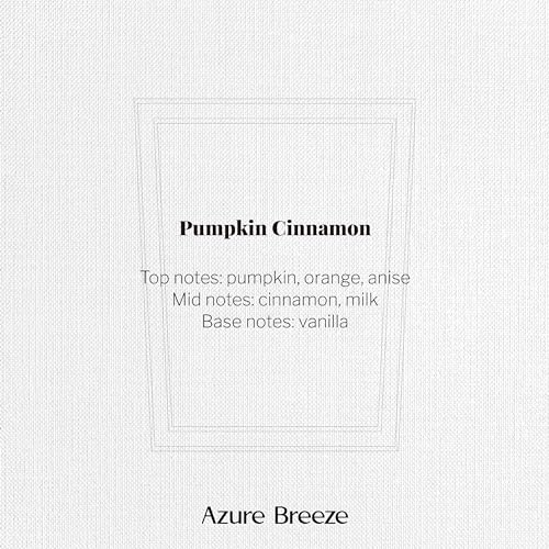 Pumpkin Scented Candles for Home - 12 oz, 70 Hours Burning - Natural Essential Oils & Soy Wax Azure BreezeAu supplements