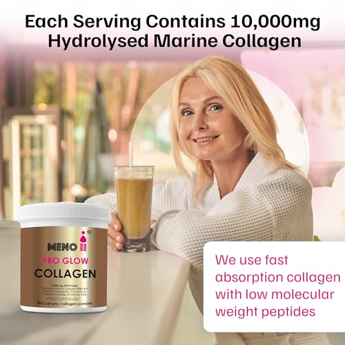 Meno II PRO Glow Marine Collagen Powder 10,000mg - High-Potency Supplements for Women Skin Hydration Meno IIAu supplements