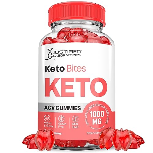 Justified Laboratories Keto Bites Keto ACV Gummies 1000MG Vegan Non GMO with Pomegranate Justified LaboratoriesUS supplements