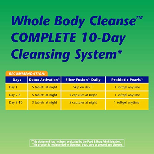 Nature's Way Whole Body Cleanse Complete, 10 Day Detox Cleansing System Kit with Probiotics Enzymatic TherapyUS supplements