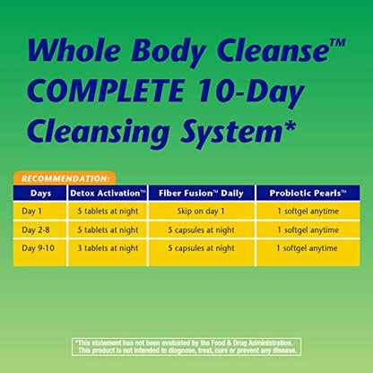 Nature's Way Whole Body Cleanse Complete, 10 Day Detox Cleansing System Kit with Probiotics Enzymatic TherapyUS supplements