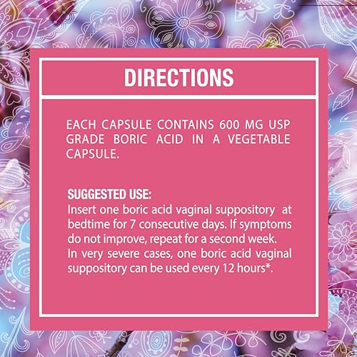 NewVue Boric Acid Vaginal Suppositories - 100% Pure Made in USA - Intimate Health Support (30 Count) NewVueAu supplements