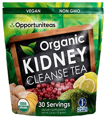 Opportuniteas Organic Kidney Detox Tea- Matcha Green Tea, Cranberry, Lemon & Ginger OpportuniteasAu supplements