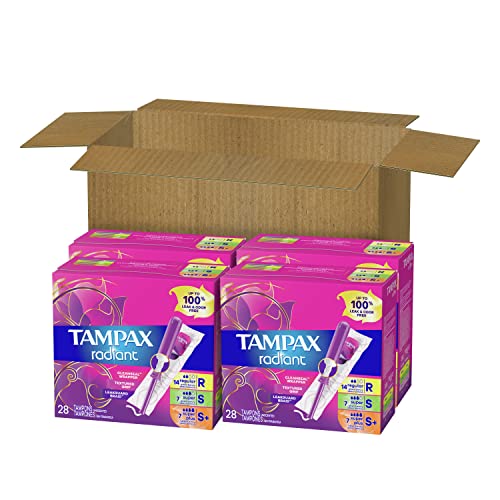 Tampax Radiant Tampons Multipack, Regular/Super/Super Plus Absorbency, With Leakguard Braid TampaxAu supplements