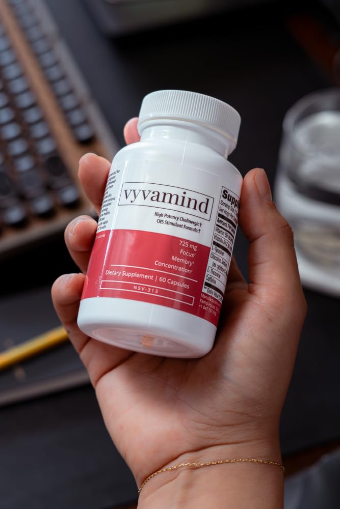 vyvamind Neurostimulant + Focus Aid Nootropic for Enhanced Concentration & Mental Clarity, Brain Support with Caffeine L-Theanine, Fast-Acting Cognitive Boost, 60 Capsules vyvamind Neurostimulant + Focus AidAu supplements