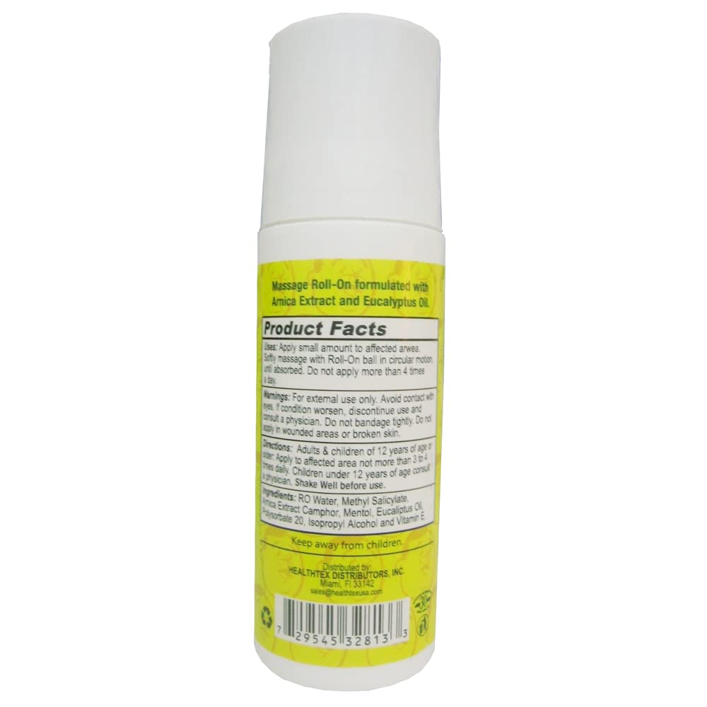Dr Sana Arnica Roll-On. Topical Analgesic and Moisturizer. Soothes Dry and Cracked Skin. 3 oz. Pack of 3 Dr. SanaAu supplements