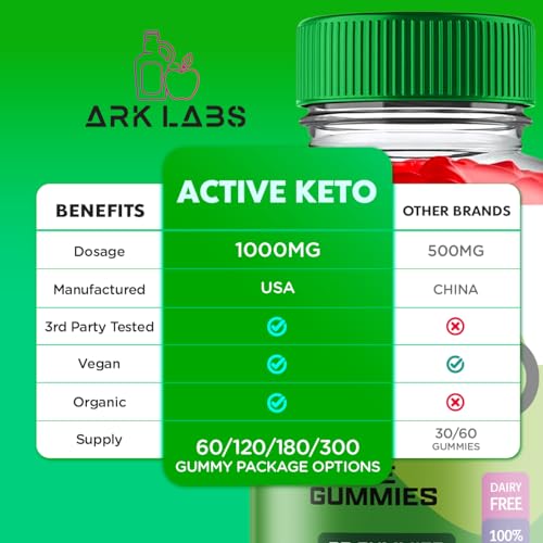 (2 Pack) Active Keto Gummies for Weight Loss, Active Keto Gummies, Active Keto ACV Gummies Ark LabsUS supplements