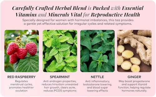 Remedy & Restore Herbal Tea for Hormone Balance - Natural Menstrual Cycle Support, Spearmint Flavor, Loose Leaves, 1 Count Remedy & RestoreAu supplements