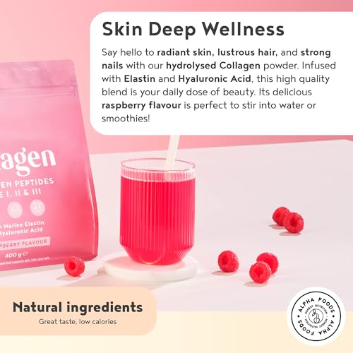 Collagen Powder with Hyaluronic Acid 400g - Premium Bovine Collagen Type I, II, III Alpha FoodsAu supplements