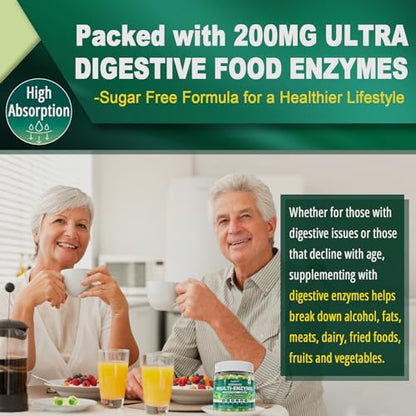 Sugar Free Digestive Enzymes Gummies 1000mg - Break Down Food Quickly - Chewable EnvyCureUS supplements