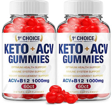 (2 Pack) 1st Choice Keto ACV Weight Loss Gummies Keto First Choice ACV Advanced Formula RillvoUS supplements