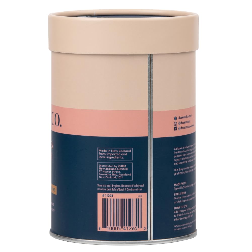 Dose & Co Collagen Creamer in Caramel Flavour - 340g Powder Supplement DOSE & COAu supplements