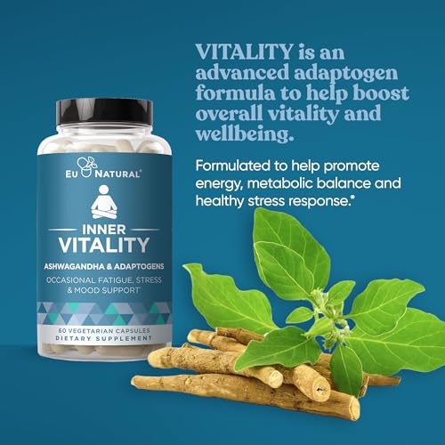 Eu Natural Vitality Cortisol Manager – Fight Fatigue, Feel Calm & Balanced – Healthy Cortisol Eu NaturalAu supplements